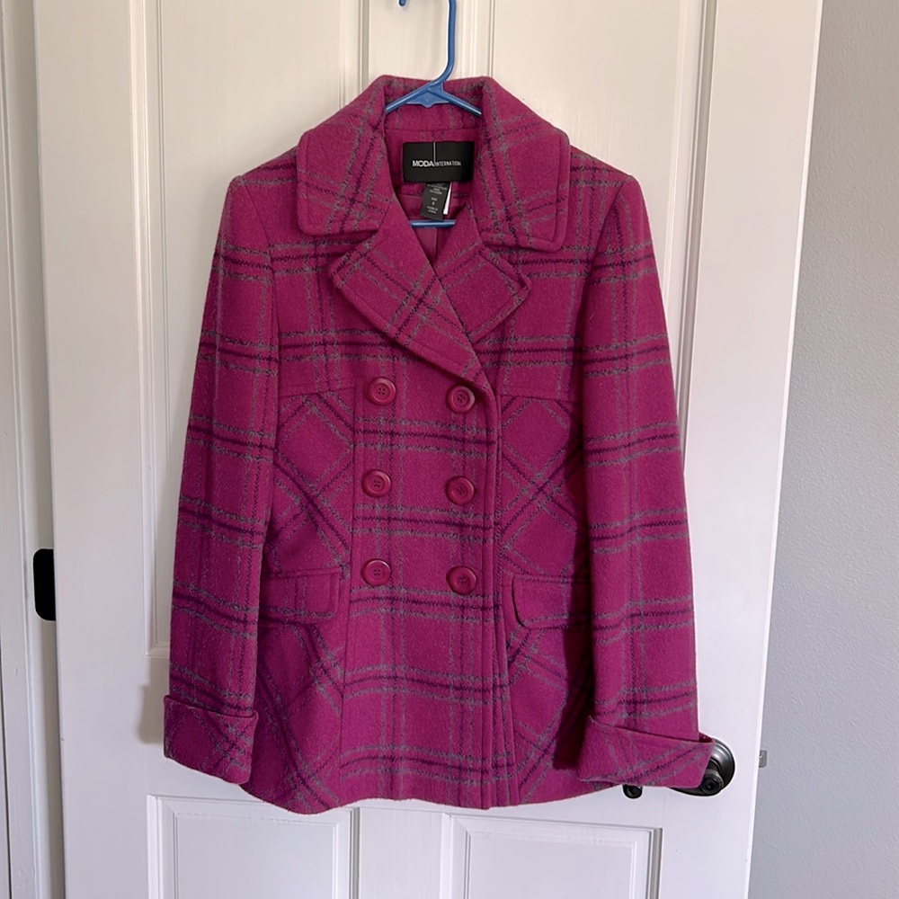 MODA International /Victoria Secrets Button up Peacoat
